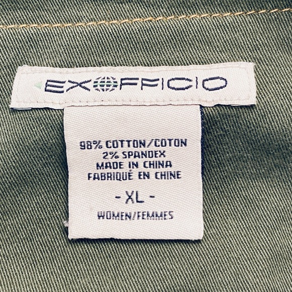 Army Olive Green Denim-Style Shacket Women XL Stretch Buttons Pockets Comfort - Picture 7 of 10